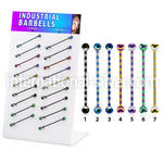 dind19 straight barbells anodized surgical steel 316l 