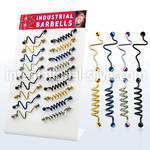 dind3 straight barbells anodized surgical steel 316l 