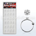 dnsm49 nose hoop silver 925 nose
