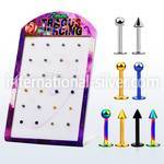 dtrg2 labrets lip rings anodized surgical steel 316l tragus
