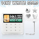 dwsc18 l shape nose studs gold nose