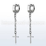 erhlcrs +stainless steel +huggie choose  piercing