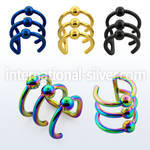 etcf3b fake illusion body jewelry bioflex ptfe ear lobe