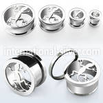 fliz tunnels gauges surgical steel 316l ear lobe