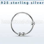 fns07 fake illusion hoops silver 925 nose