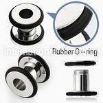 fpo tunnels gauges surgical steel 316l ear lobe