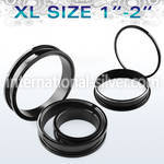 ftpgxl tunnels gauges anodized surgical steel 316l ear lobe