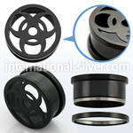ftsha tunnels gauges anodized surgical steel 316l ear lobe