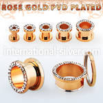 fttscpcr anodized surgical steel flesh tunnels ear lobe piercing