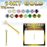 gbzm12 nose bone gold nose