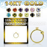 ghz15 nose hoop gold nose