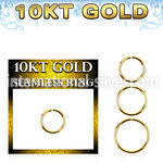 gisel18 10k yellow gold seamless ring