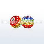 gmfr8 loose body jewelry parts surgical steel 316l belly button