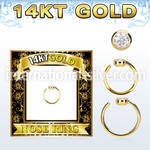 gnrz2 nose hoop gold nose