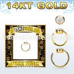 gnrz3 nose hoop gold nose