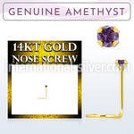 gscge1 l shape nose studs gold nose