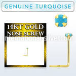gscge7 l shape nose studs gold nose