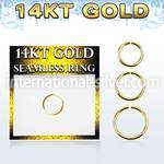 gsel16 seamless segment rings gold nose