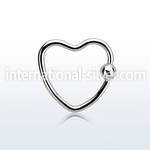 hcr16 hoops captive rings surgical steel 316l eyebrow