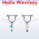 heud2 micro curved barbells surgical steel 316l helix