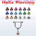 heud4 micro curved barbells surgical steel 316l helix