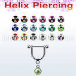 heud5 micro curved barbells surgical steel 316l helix