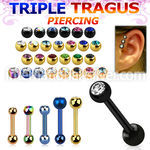 hextdc straight barbells anodized surgical steel 316l tragus