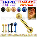 hextifo straight barbells anodized surgical steel 316l helix