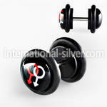 ilvgr13 cheaters  illusion plugs and tapers acrylic body jewelry belly button