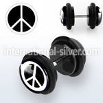 ilvgr17 cheaters  illusion plugs and tapers acrylic body jewelry ear lobe