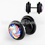 ilvgr22 cheaters  illusion plugs and tapers acrylic body jewelry belly button