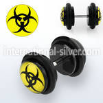ilvgr65 cheaters  illusion plugs and tapers acrylic body jewelry belly button