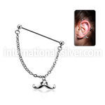 indsd6 straight barbells surgical steel 316l helix