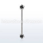 indsh29 straight barbells surgical steel 316l ear lobe