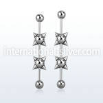 indsh2 straight barbells surgical steel 316l 