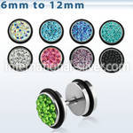 iprfc cheaters  illusion plugs and tapers surgical steel 316l belly button