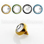 itjf4 dermals anodized surgical steel 316l belly button