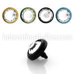 itjf5 dermals anodized surgical steel 316l belly button
