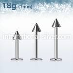 lb18cn3 labrets lip rings surgical steel 316l labrets chin