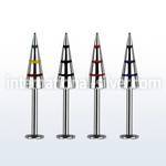 lbcnyl labrets lip rings anodized surgical steel 316l labrets chin