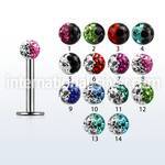 lbfr3e labrets lip rings surgical steel 316l labrets chin