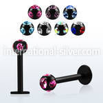 lbkca labrets lip rings anodized surgical steel 316l labrets chin