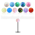 lbop3xs surgical steel labrets lower lip tragus upper lip monroe piercing