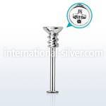 lbscw2 labrets lip rings surgical steel 316l labrets chin