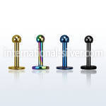lbtbmc2 labrets lip rings anodized surgical steel 316l labrets chin