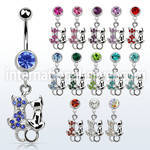 mcd2ct belly rings surgical steel 316l belly button