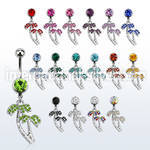 mcd363 belly rings surgical steel 316l belly button