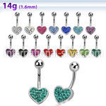 mcd372 belly rings surgical steel 316l belly button