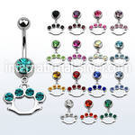 mcd389 belly rings surgical steel 316l belly button