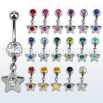 mcd398 belly rings surgical steel 316l belly button